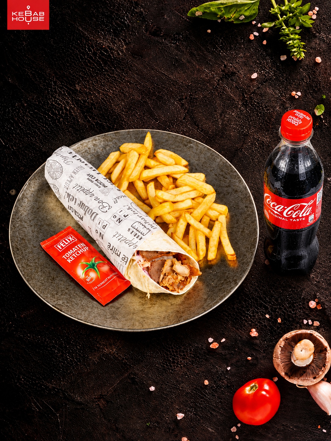 Klasik mix kebab tortilja — MENU
